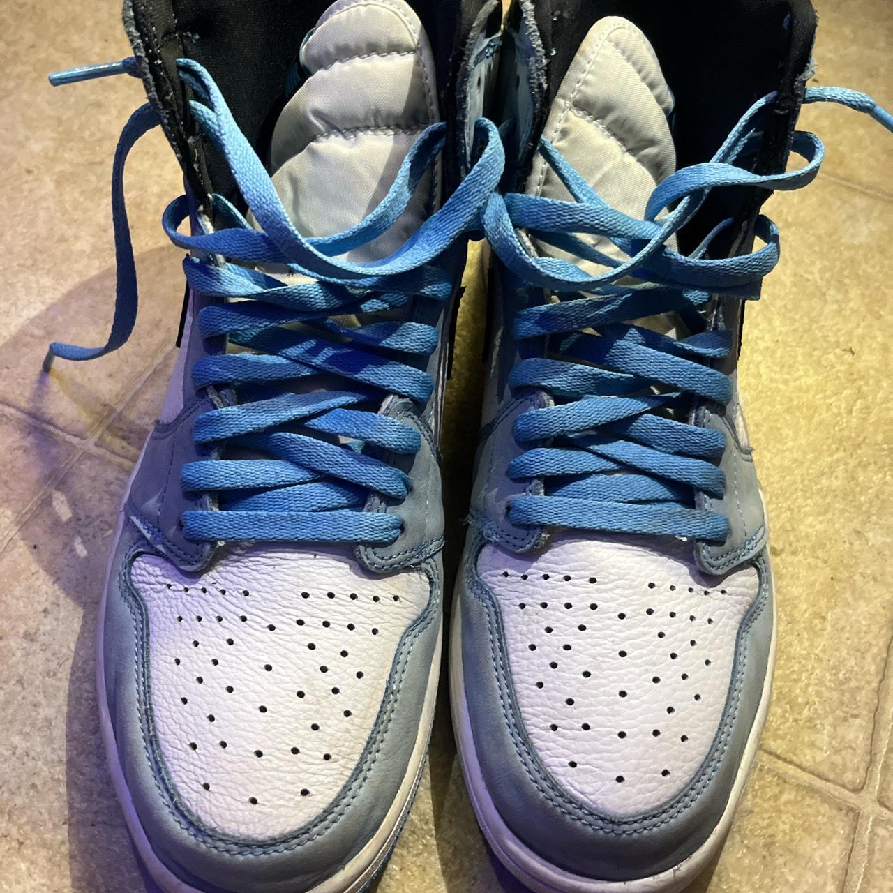 Jordan 1 blue and white tap in ! - Depop