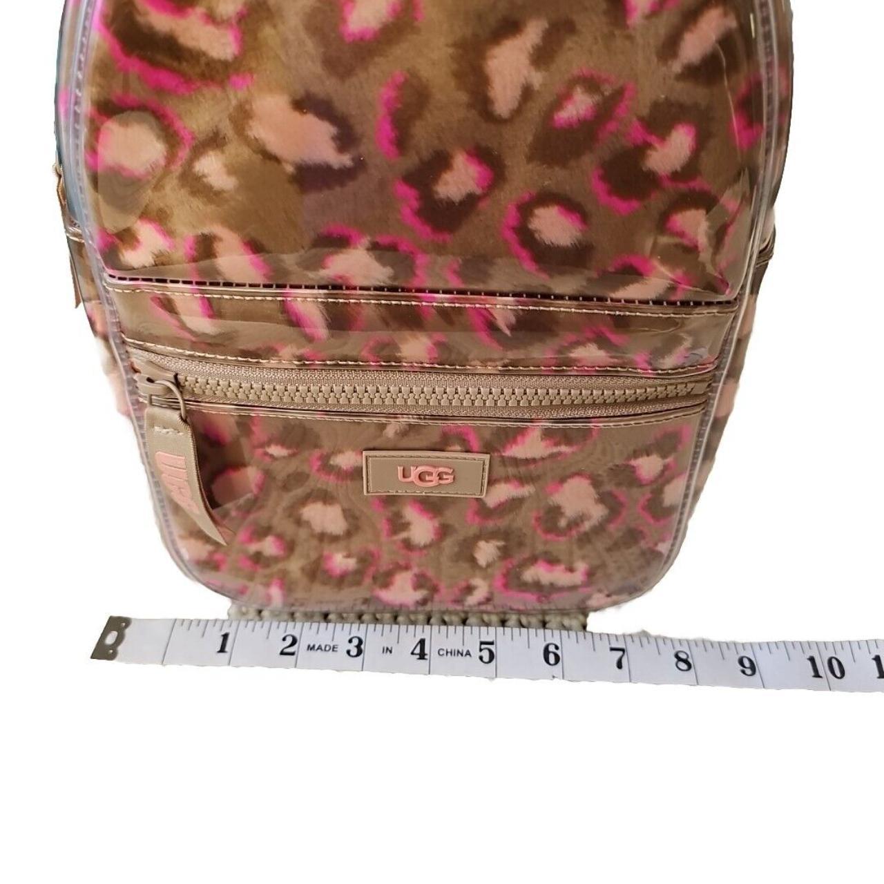 UGG Dannie II Mini Backpack high quality Clear Pink Leopard