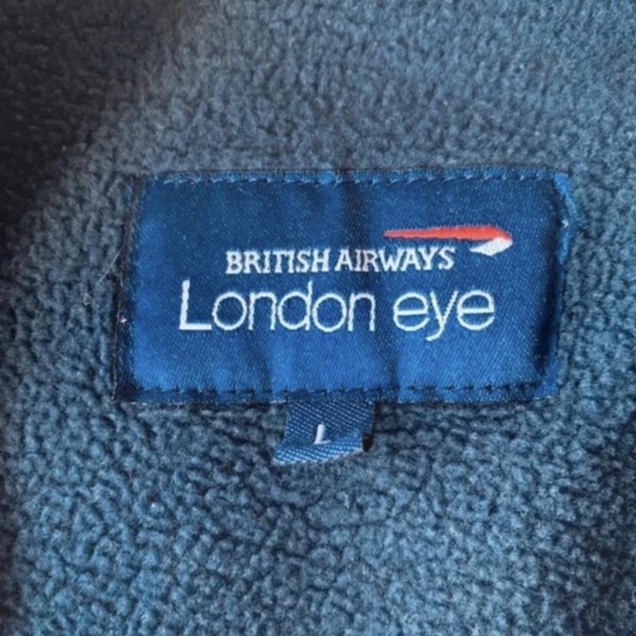 Vintage British Airways London Eye zip up fleece... Depop