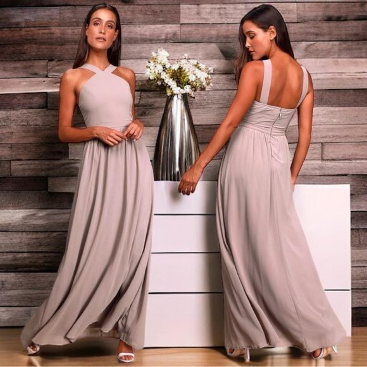 Taupe maxi dress on sale