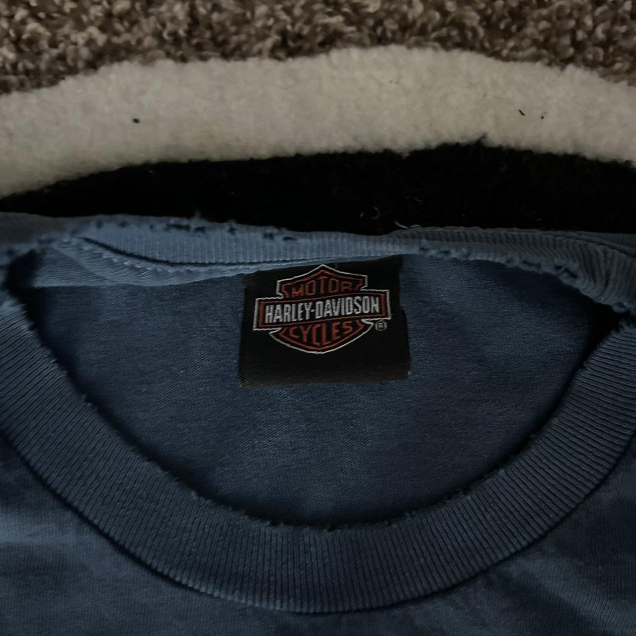 Harley Davidson Men's Blue and Navy T-shirt (3)