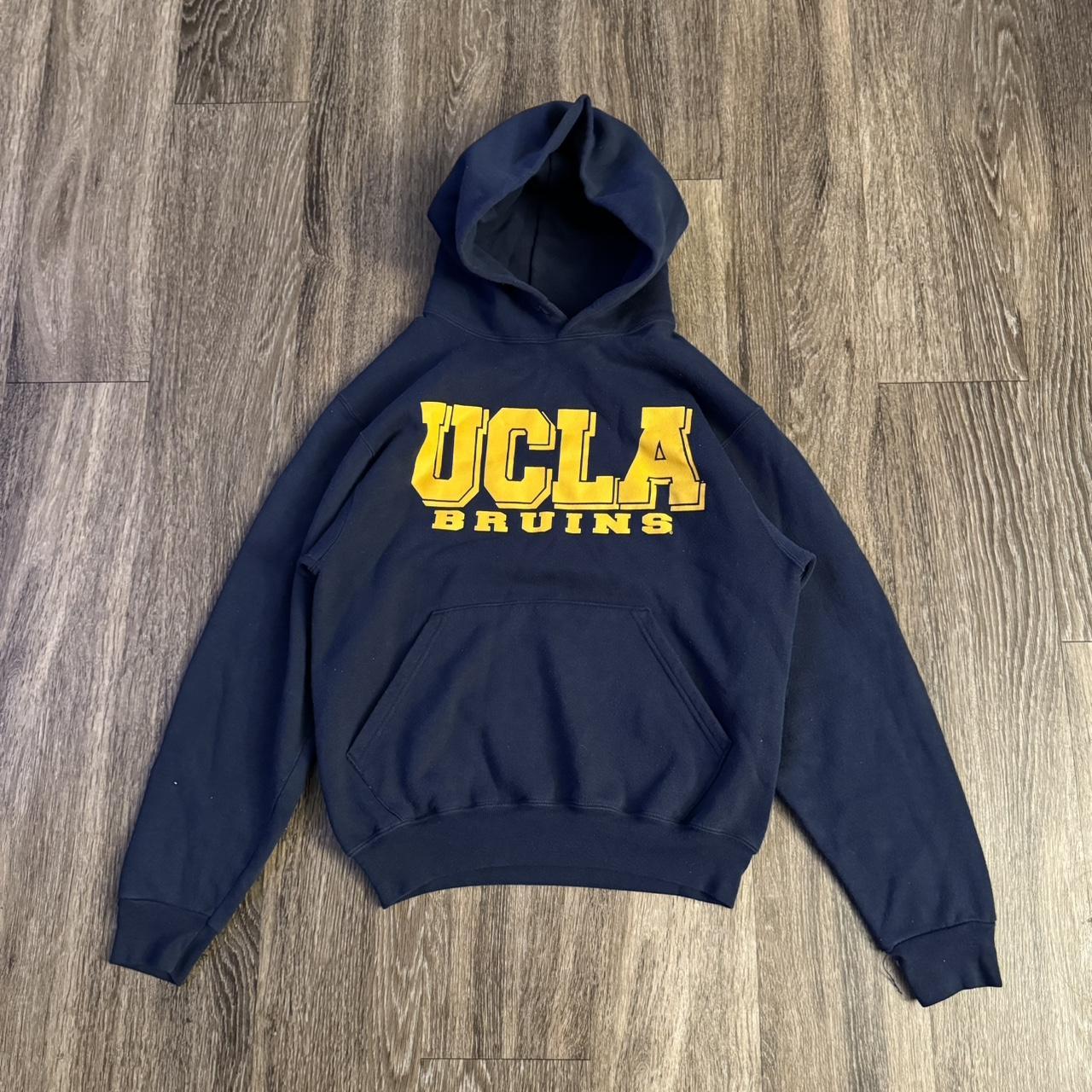 Vintage 90s cropped UCLA hoodie Russel athletic... Depop