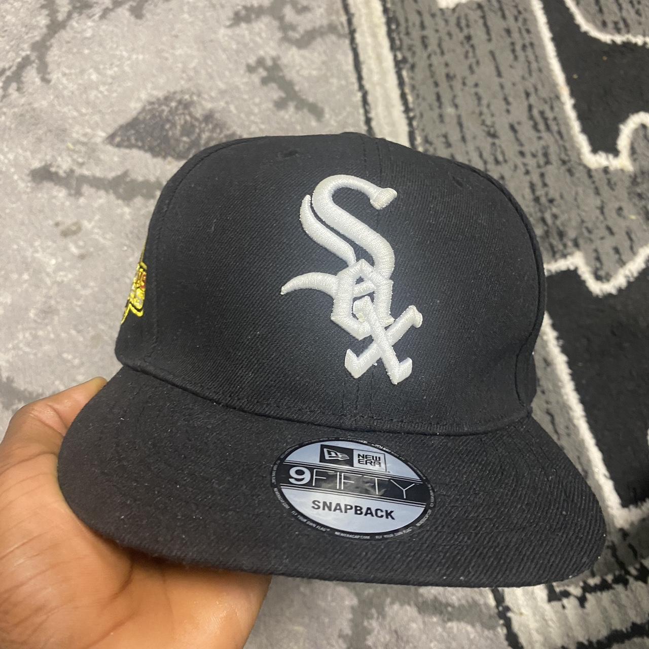 New era sox hat black adjustable - Depop