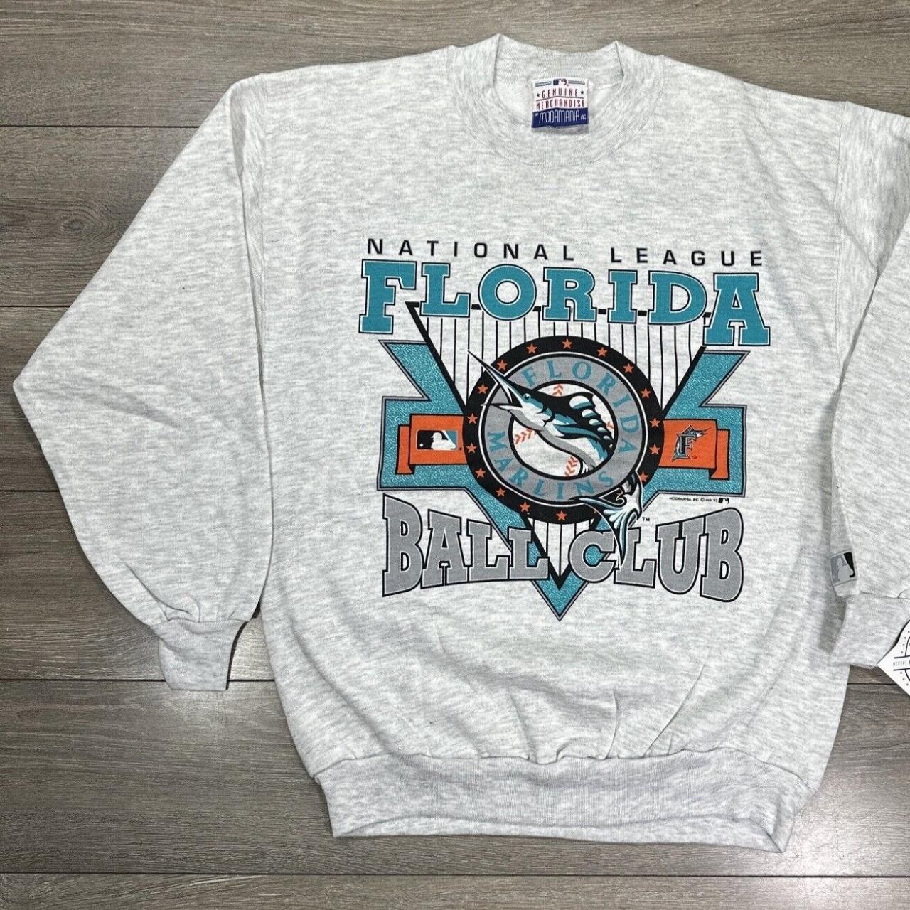 Vintage Florida Marlins Sweatshirt MLB Modamania USA Depop