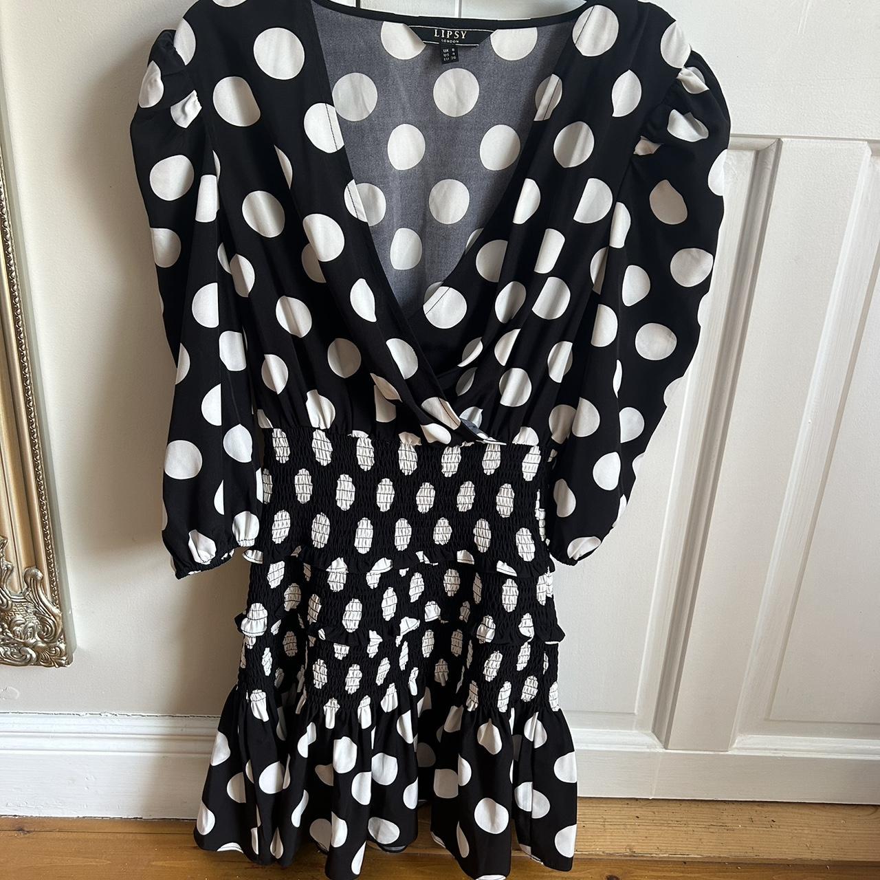 Lipsy polka dot dress hotsell