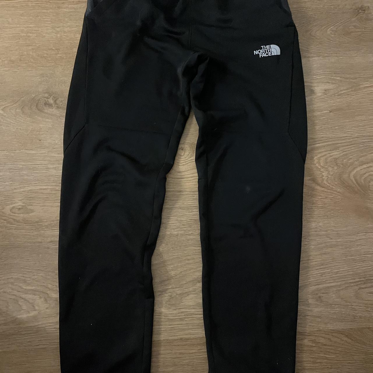 black north face joggers, stain shown, no faults,... - Depop
