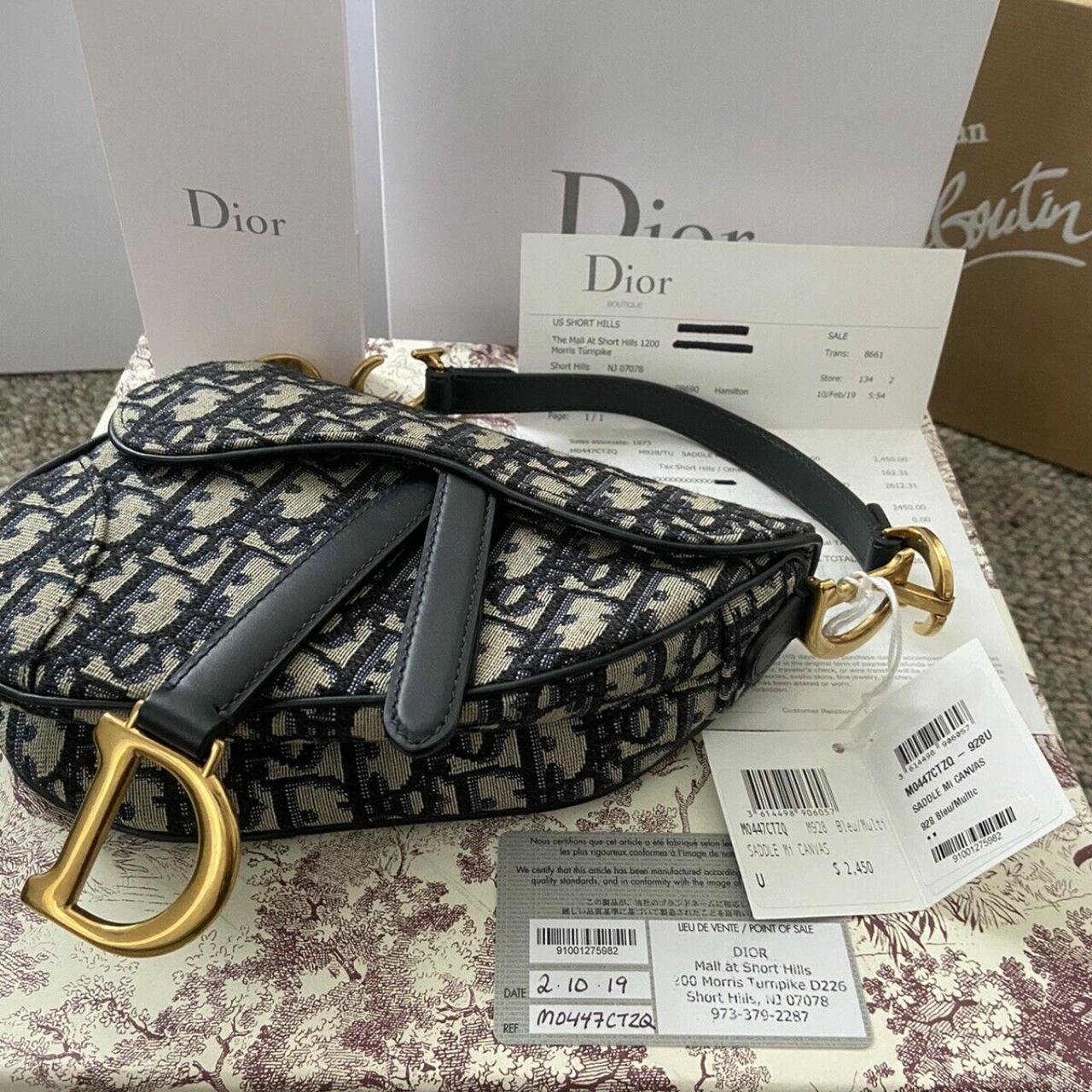 Christian Dior Oblique Mini Saddle Belt Bag ... - Depop