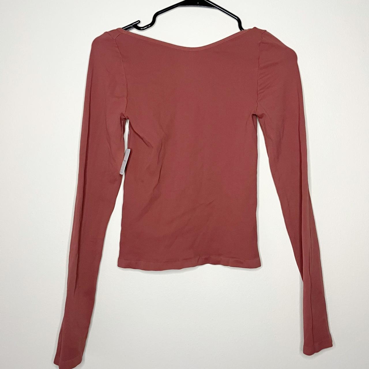 Free People Women's Brown and Burgundy Shirt (6)