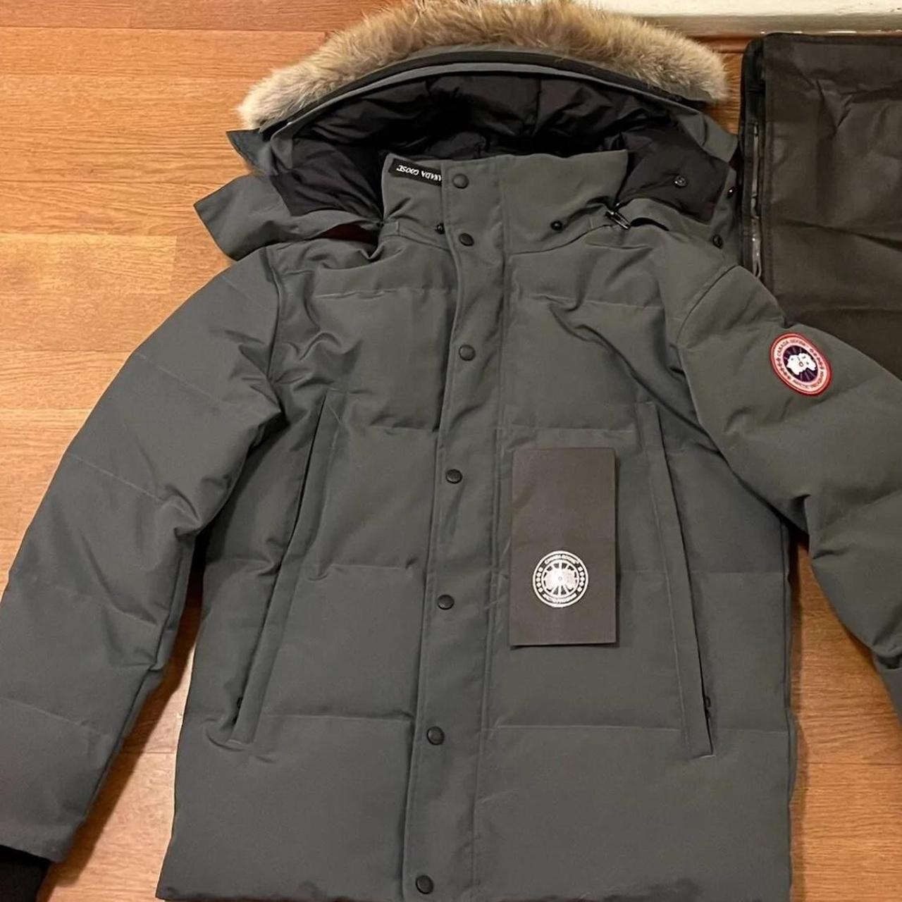 Grey Canada goose jacket size M new with tags - Depop