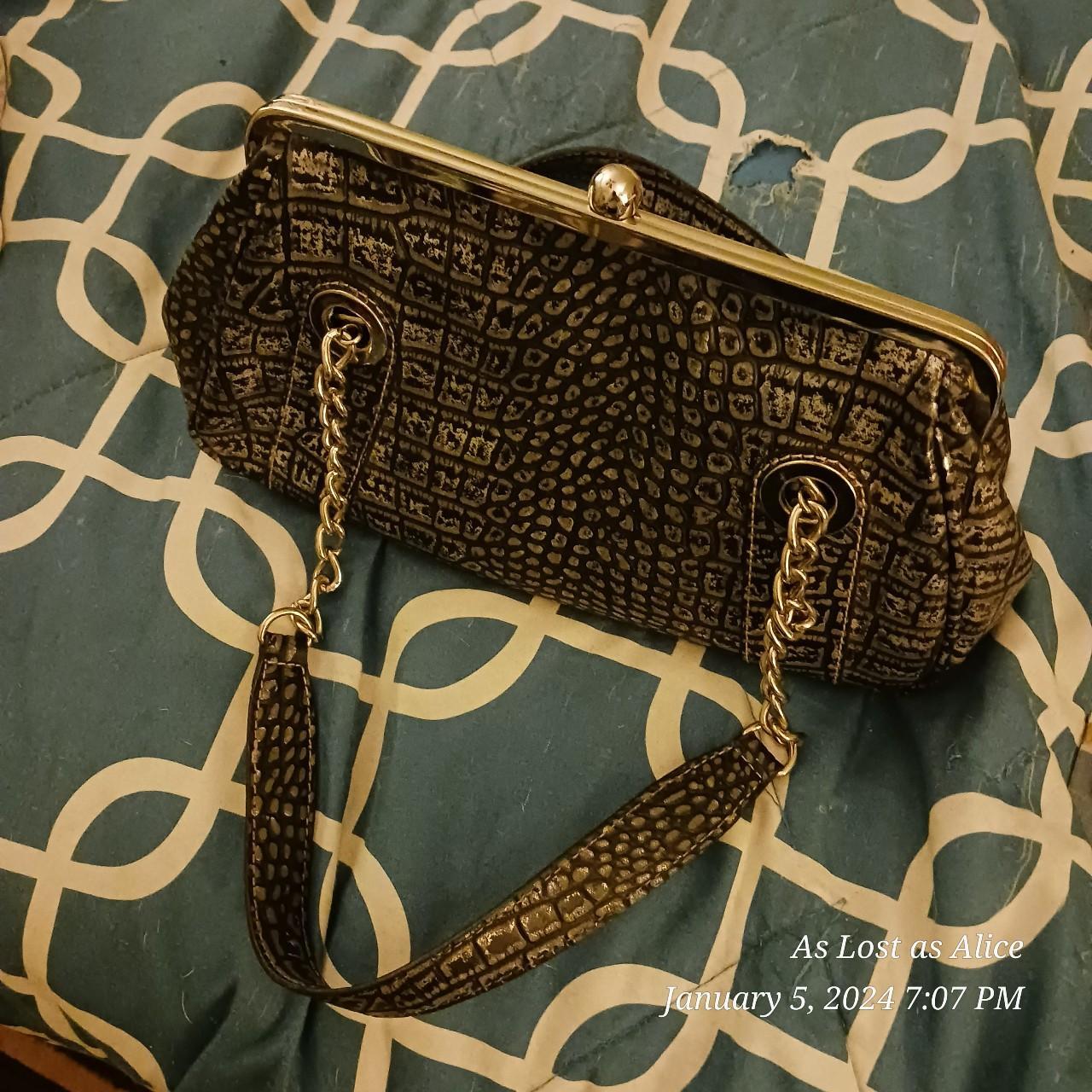 Nine West cream and black purse | eBay
