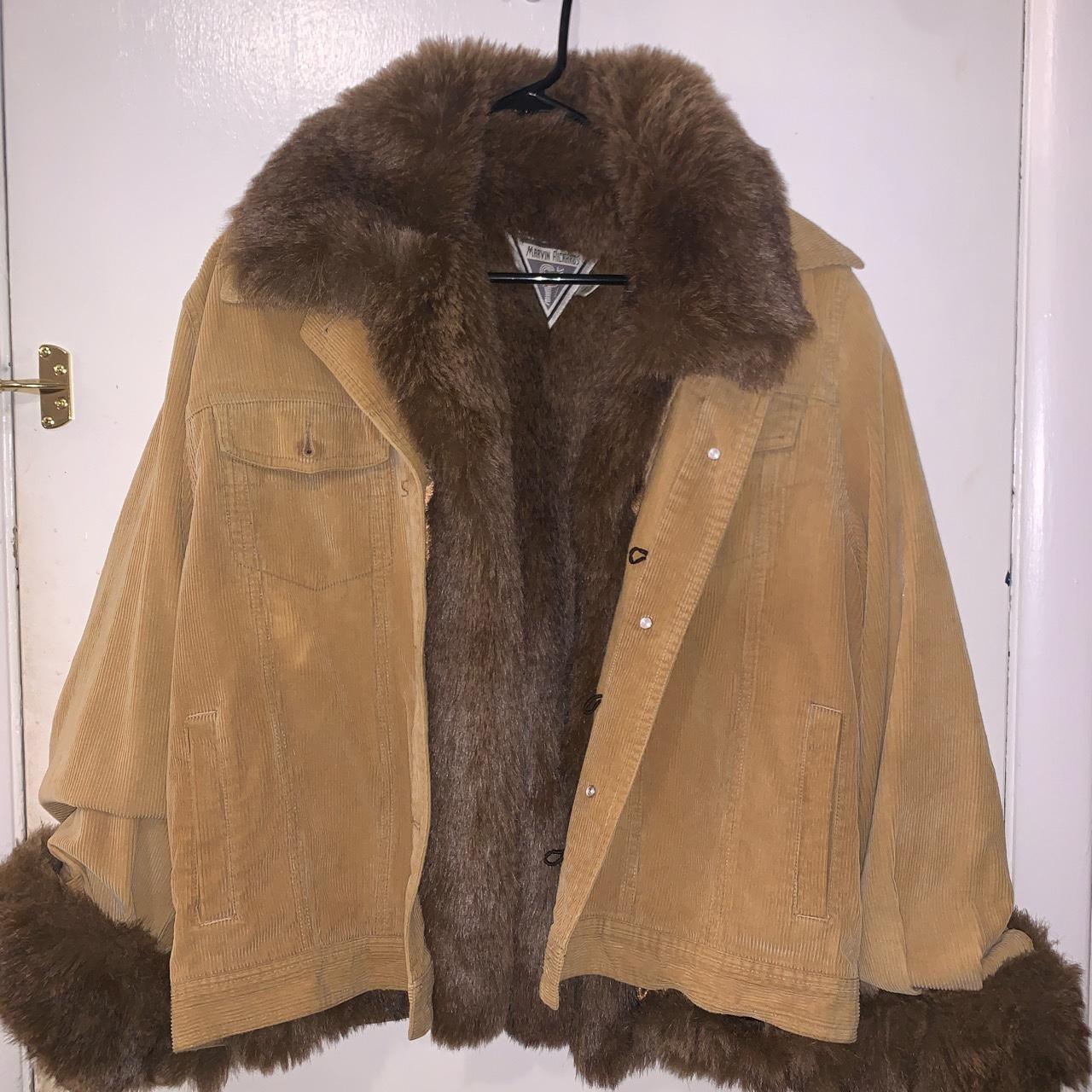 Marvin richards on sale faux fur coat