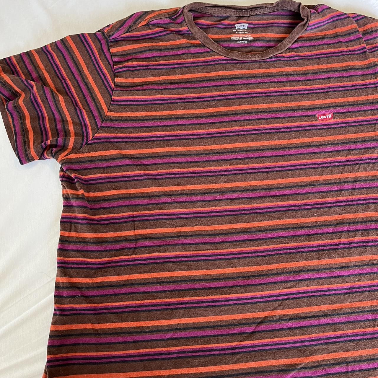 Men’s Levi’s striped t-shirt. Size XL Tiny (not... - Depop
