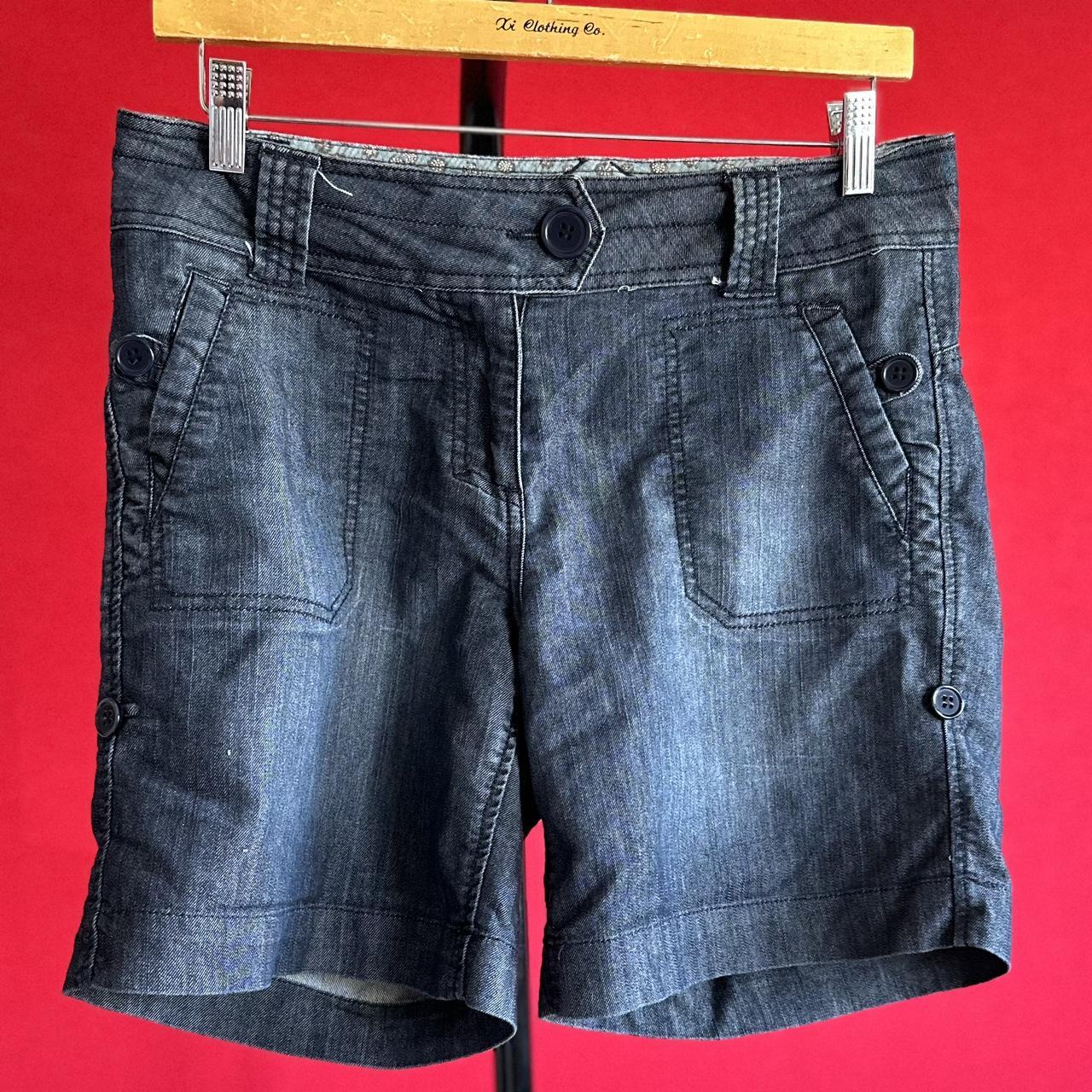 One 5 One Long Soft Denim Shorts Size. Depop