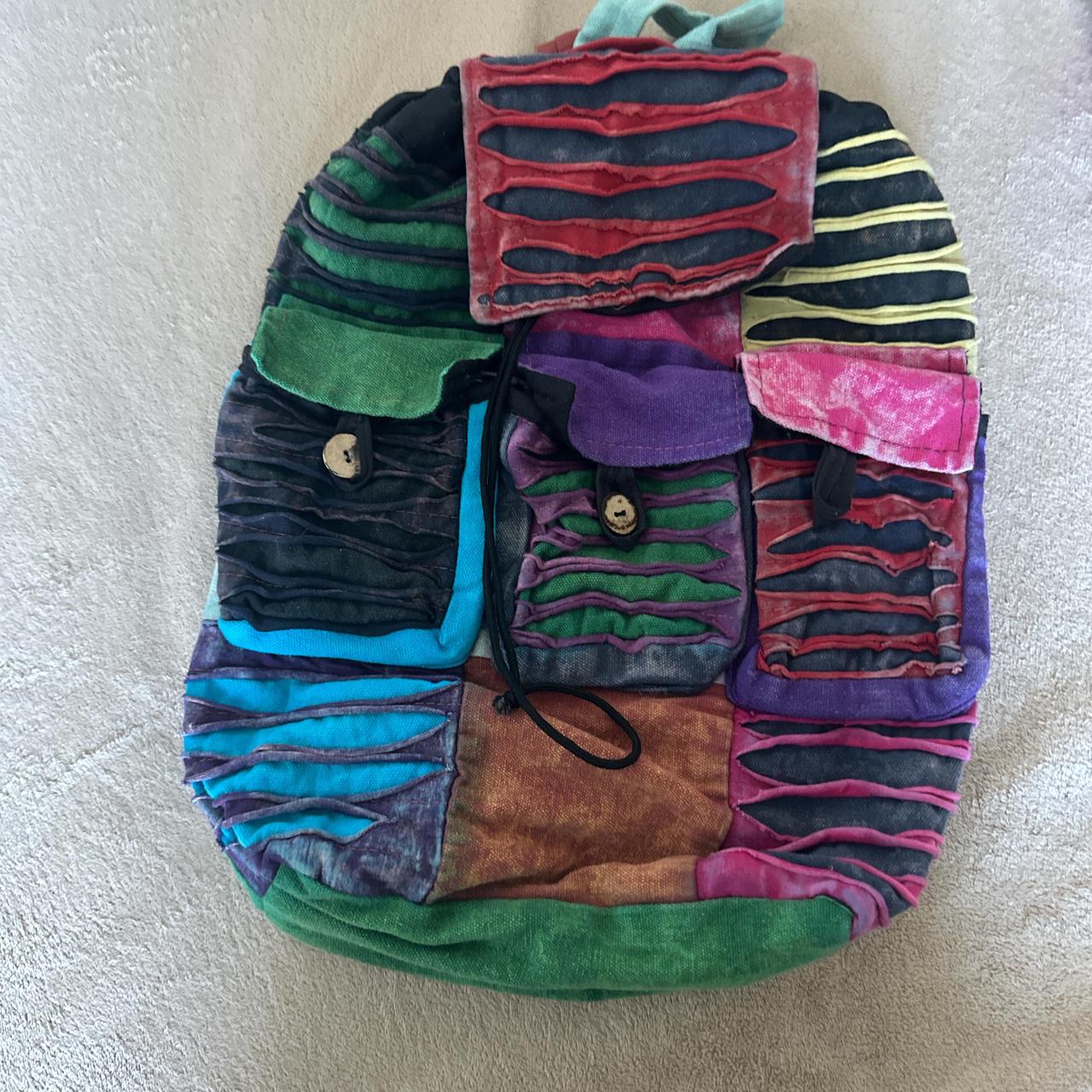 Women's Backpacks - Multi – Unique patchwork back… - image 1