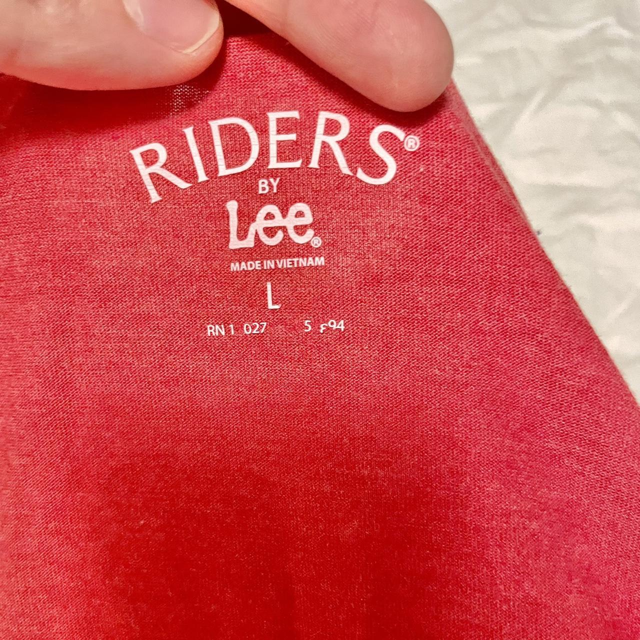 Riders by Lee red tank top size large lightly worn... - Depop