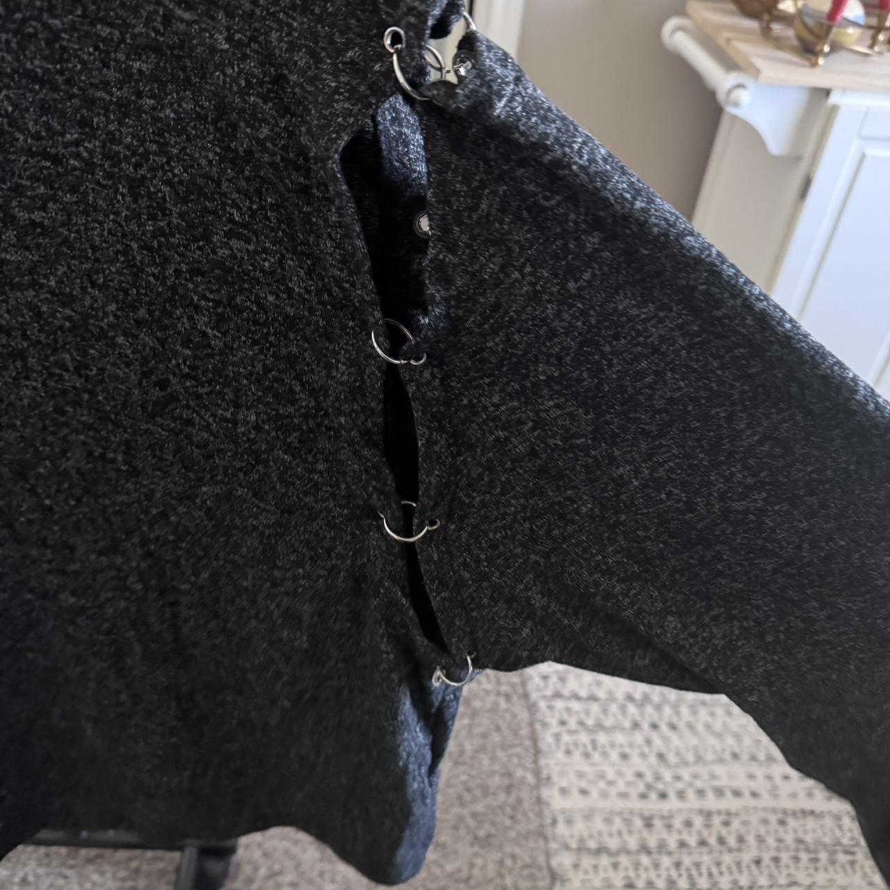 Lee Women's T-shirt - Grey/Black - XL – Grey long… - image 4