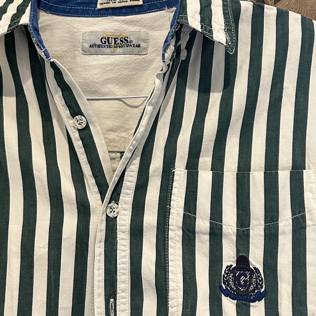 Guess striped outlet button up