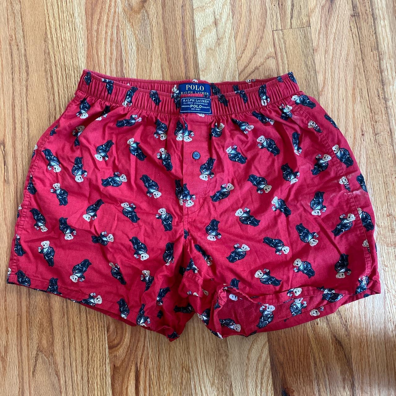 Polo Ralph Lauren tuxedo bear boxers that I wore as... - Depop