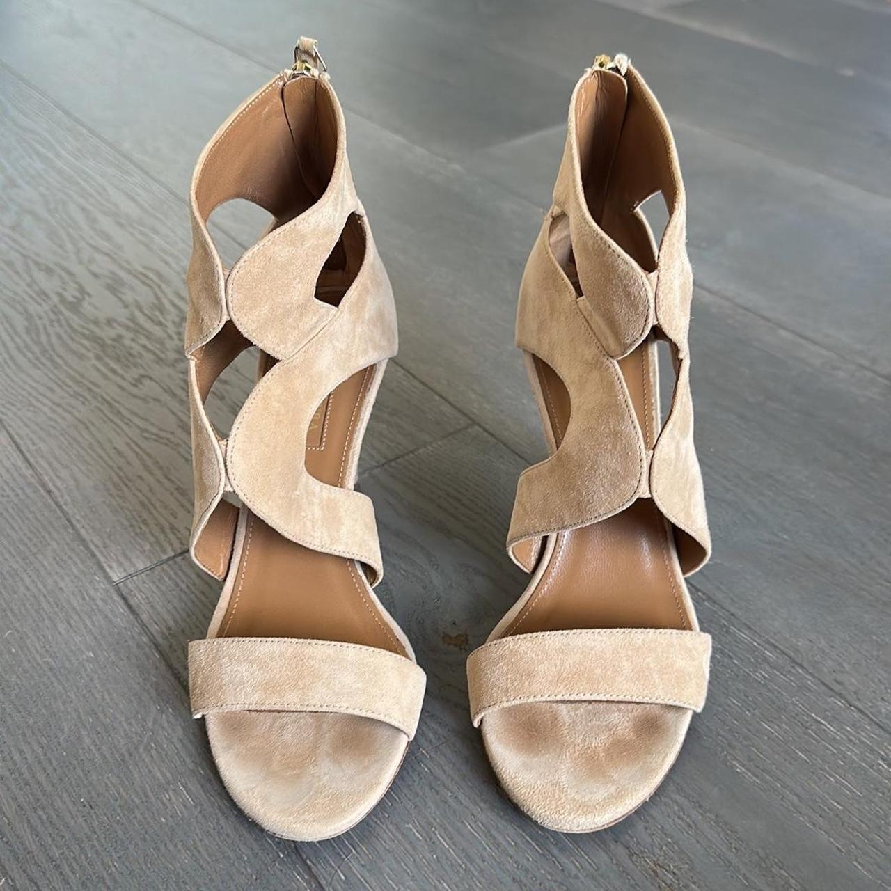 aquazzura nude heels