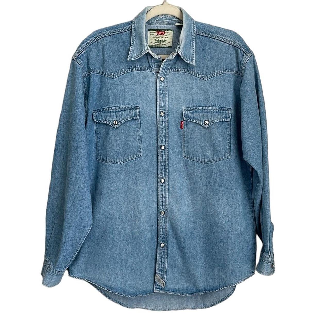 Levis denim shirt hot sale pearl snap