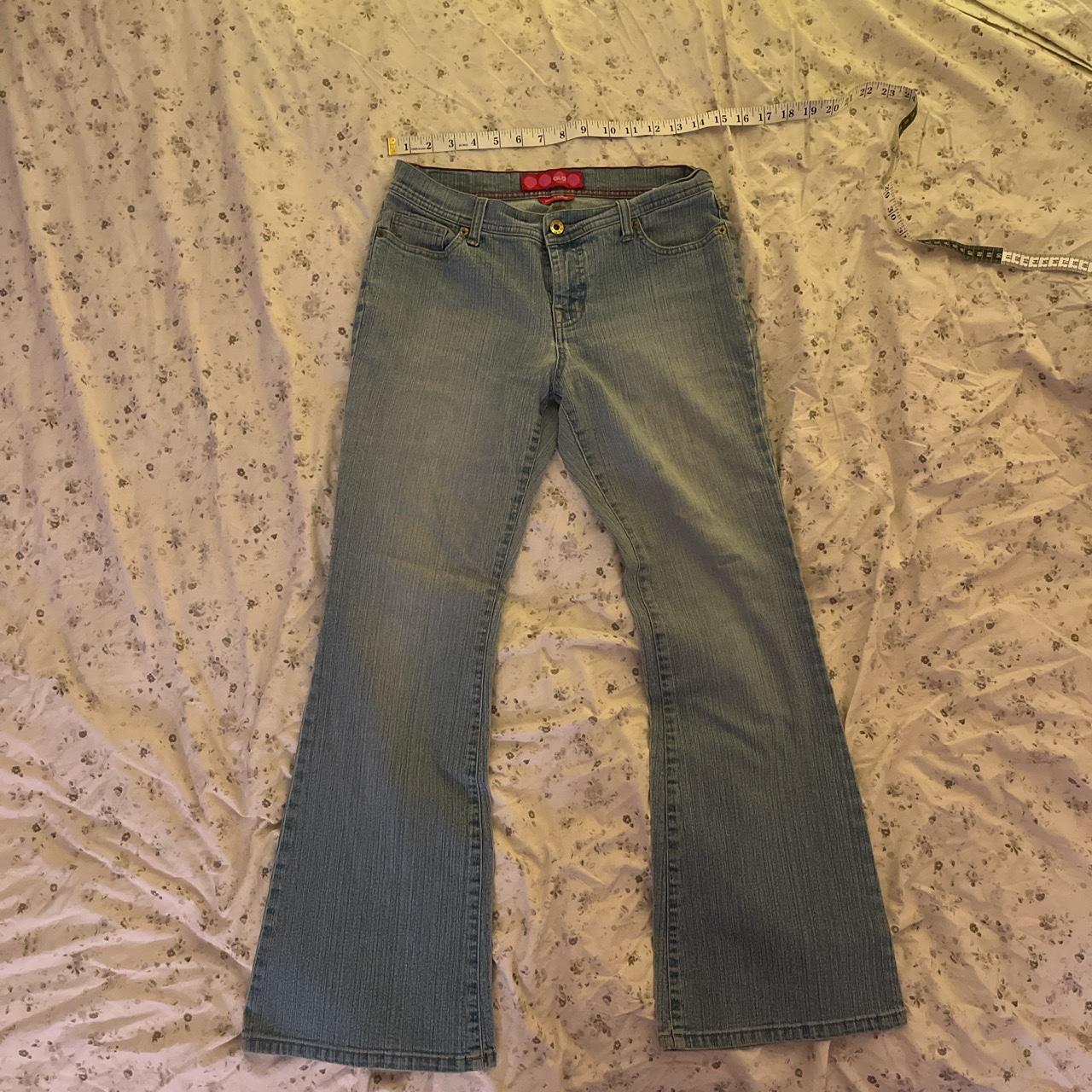 Vintage Glo jeans low rise flare pants Black - Depop