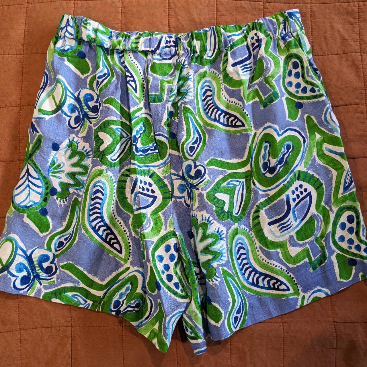 Paisley short by Gorman Natural european linen... - Depop