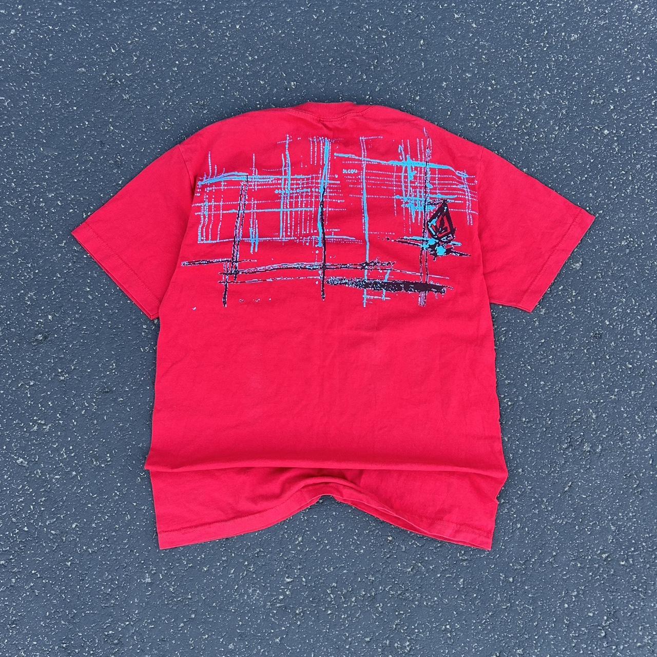 Volcom Men's T-shirt - Red - L – Volcom red and b… - image 3