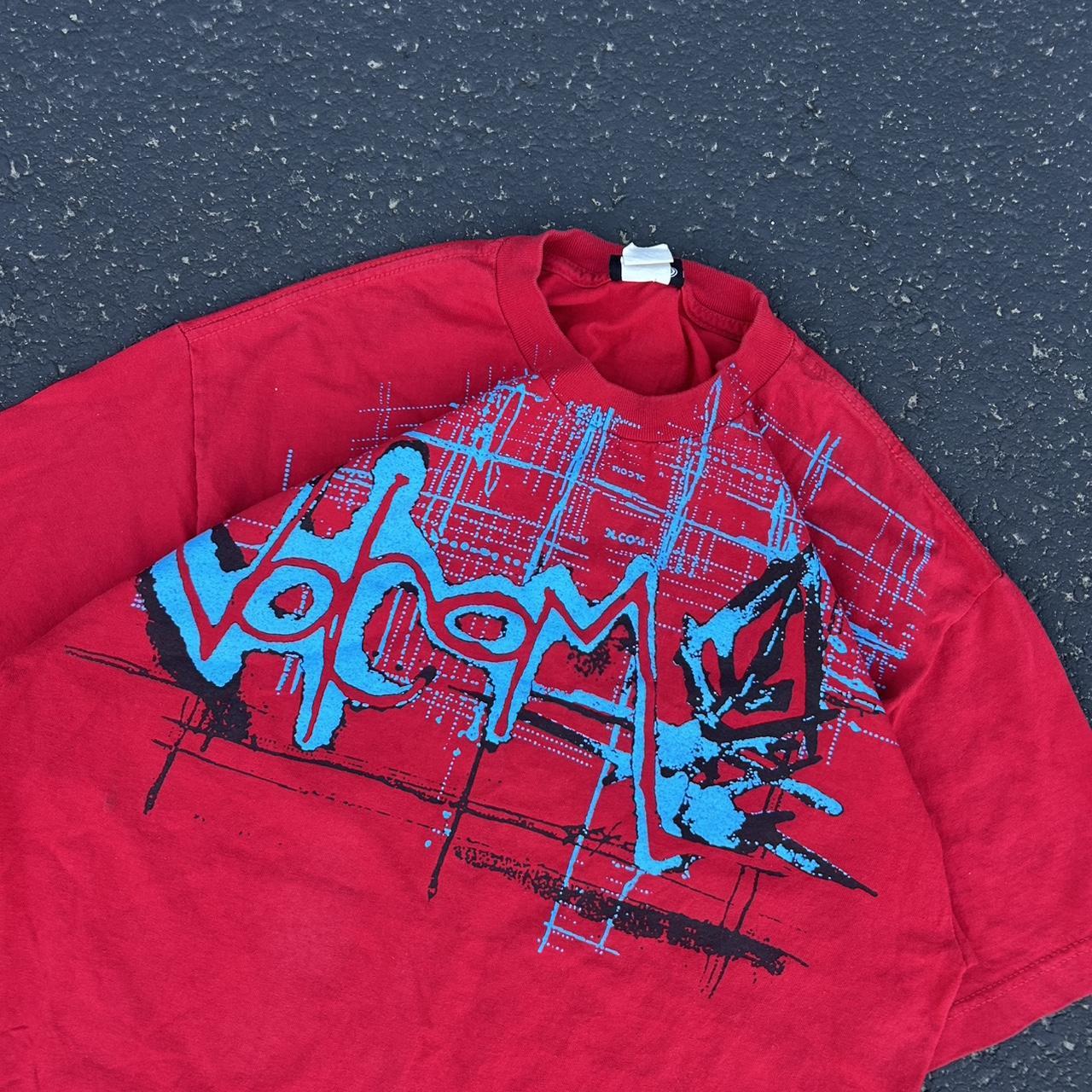 Volcom Men's T-shirt - Red - L – Volcom red and b… - image 2