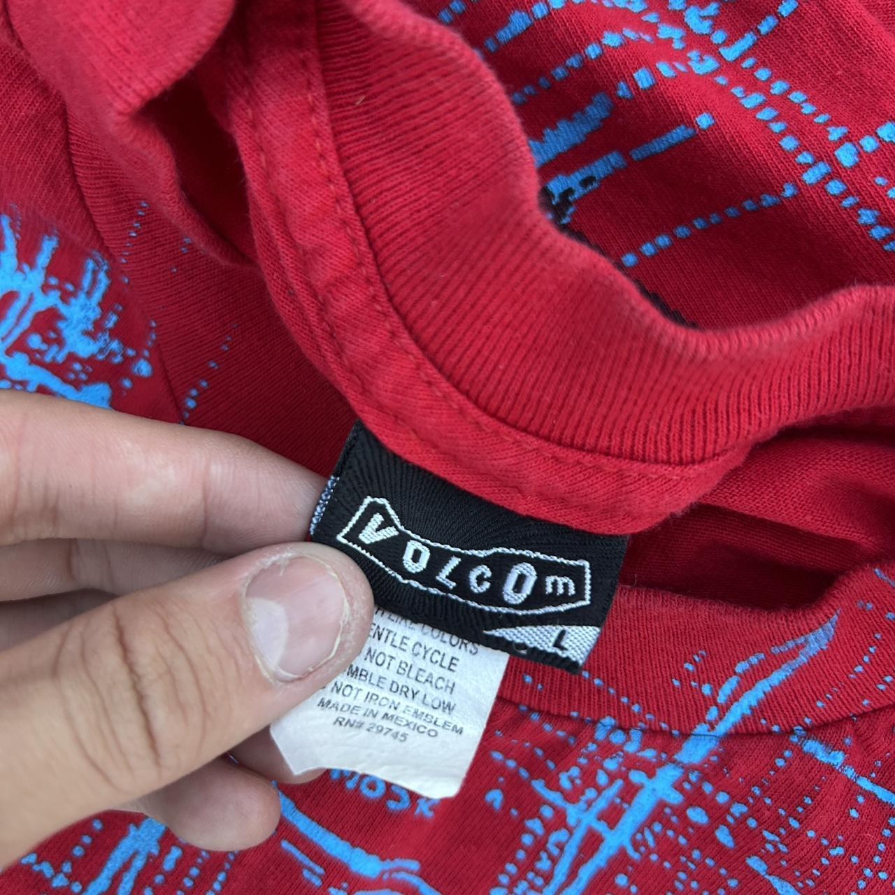 Volcom Men's T-shirt - Red - L – Volcom red and b… - image 5