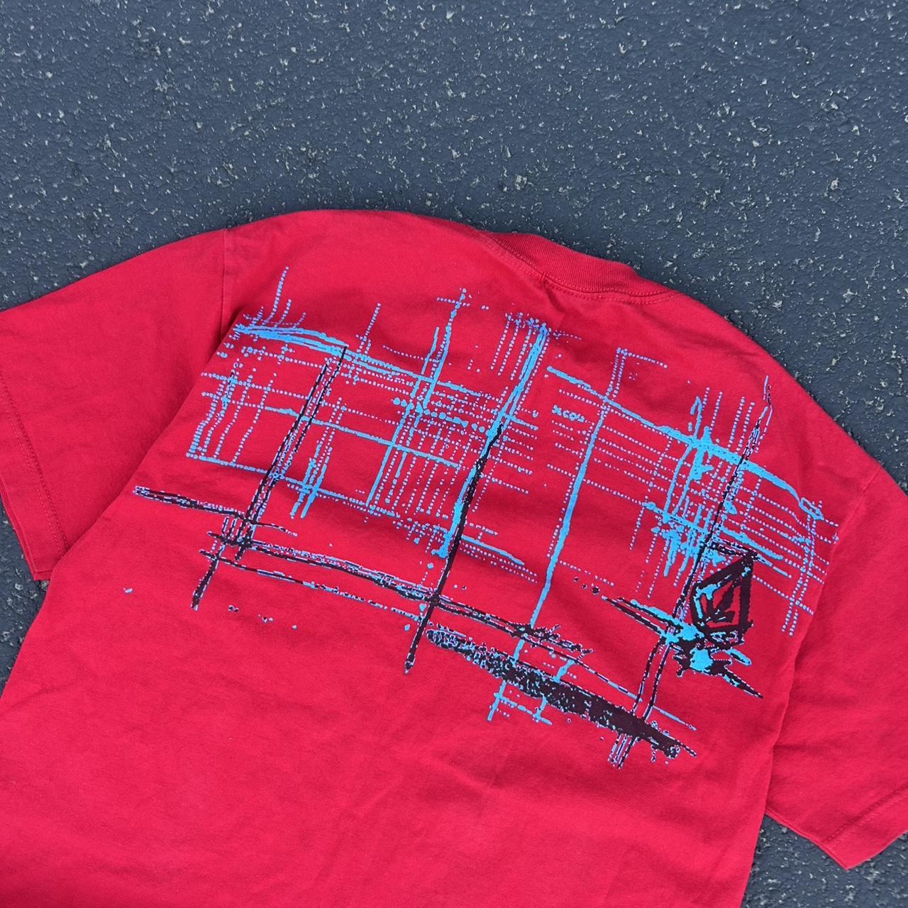 Volcom Men's T-shirt - Red - L – Volcom red and b… - image 4