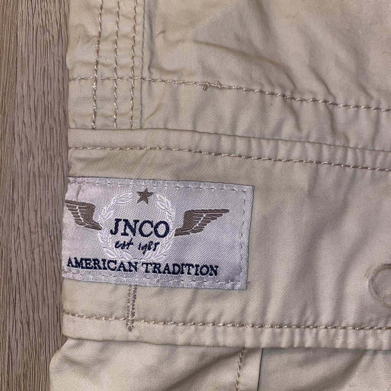 Really really old jnco cargos Says size 40 Waist:... - Depop