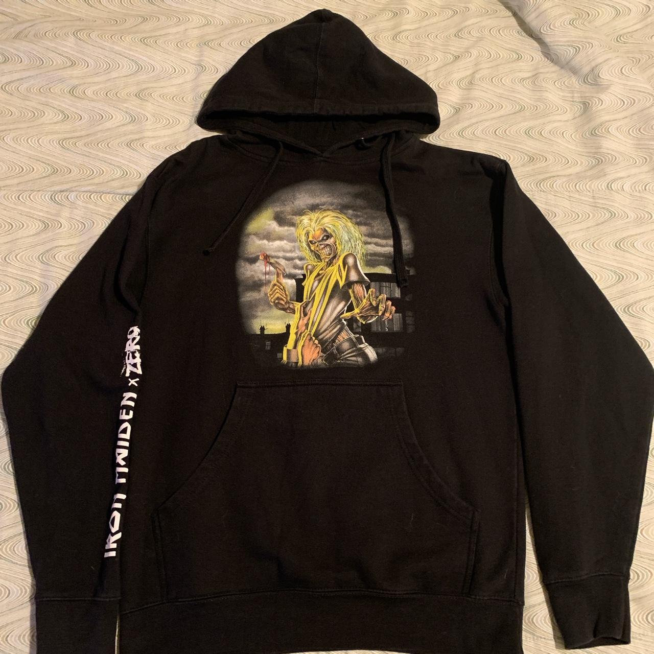 Y2K grunge Medium Iron Maiden x Zero skateboards... Depop