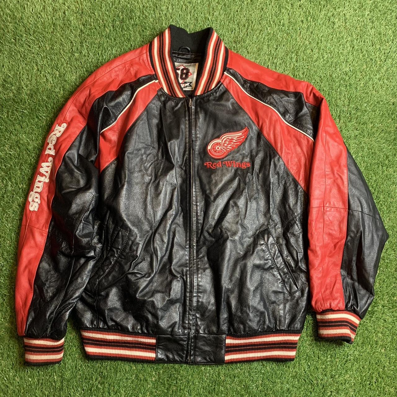 On sale Vintage Detroit Redwings Leather Jacket Size XXL