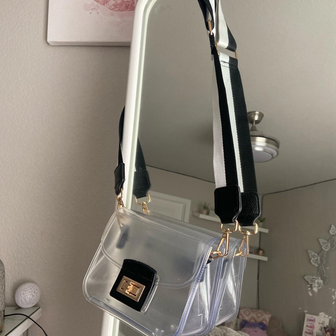 ˚୨୧⋆｡˚Thrifted Clear Bag ˚｡⋆୨୧˚ ~ if interested,... - Depop