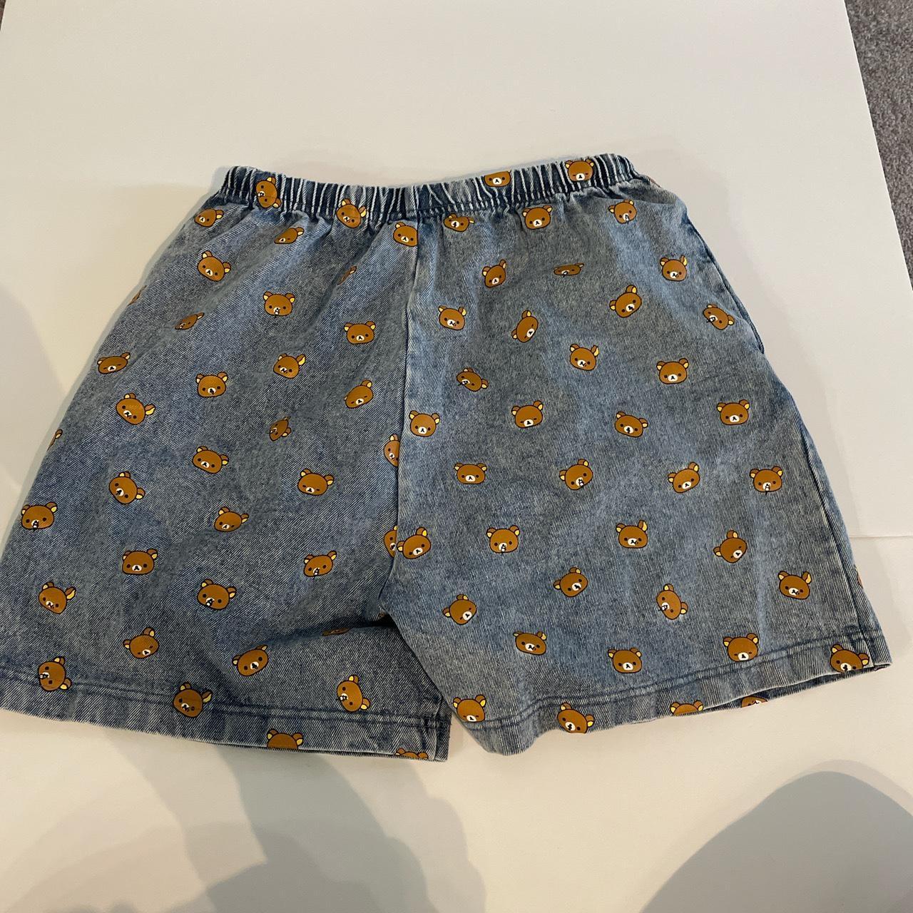 Rilakkuma denim light wash shorts. These are super... Depop