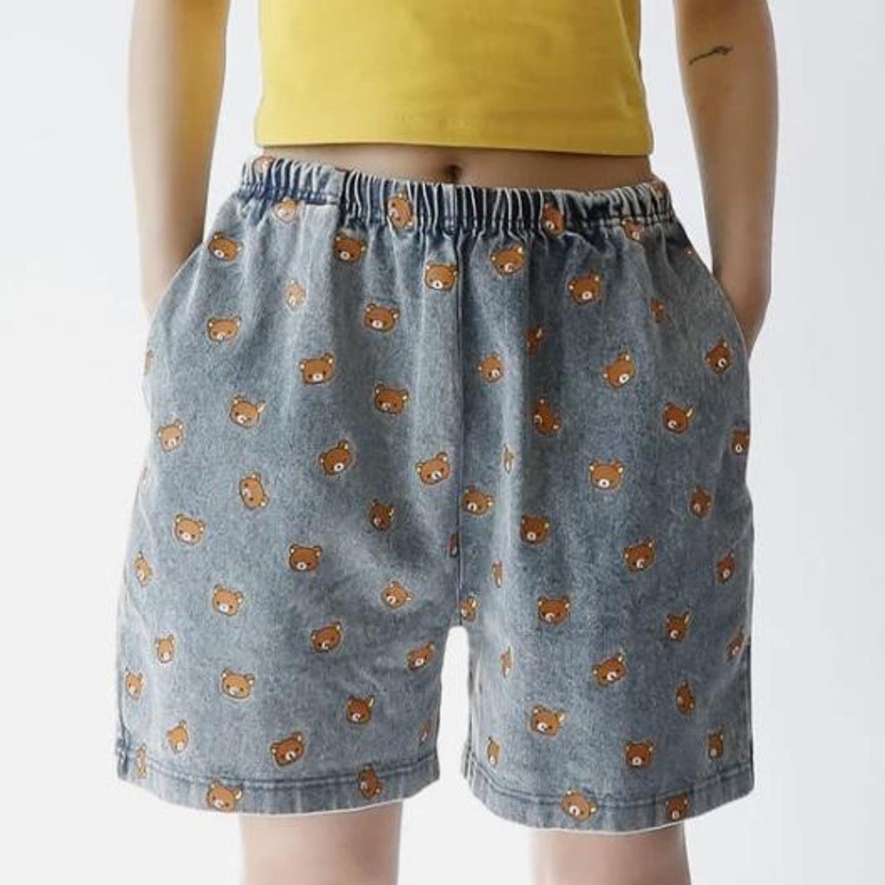 Rilakkuma denim light wash shorts. These are super... Depop