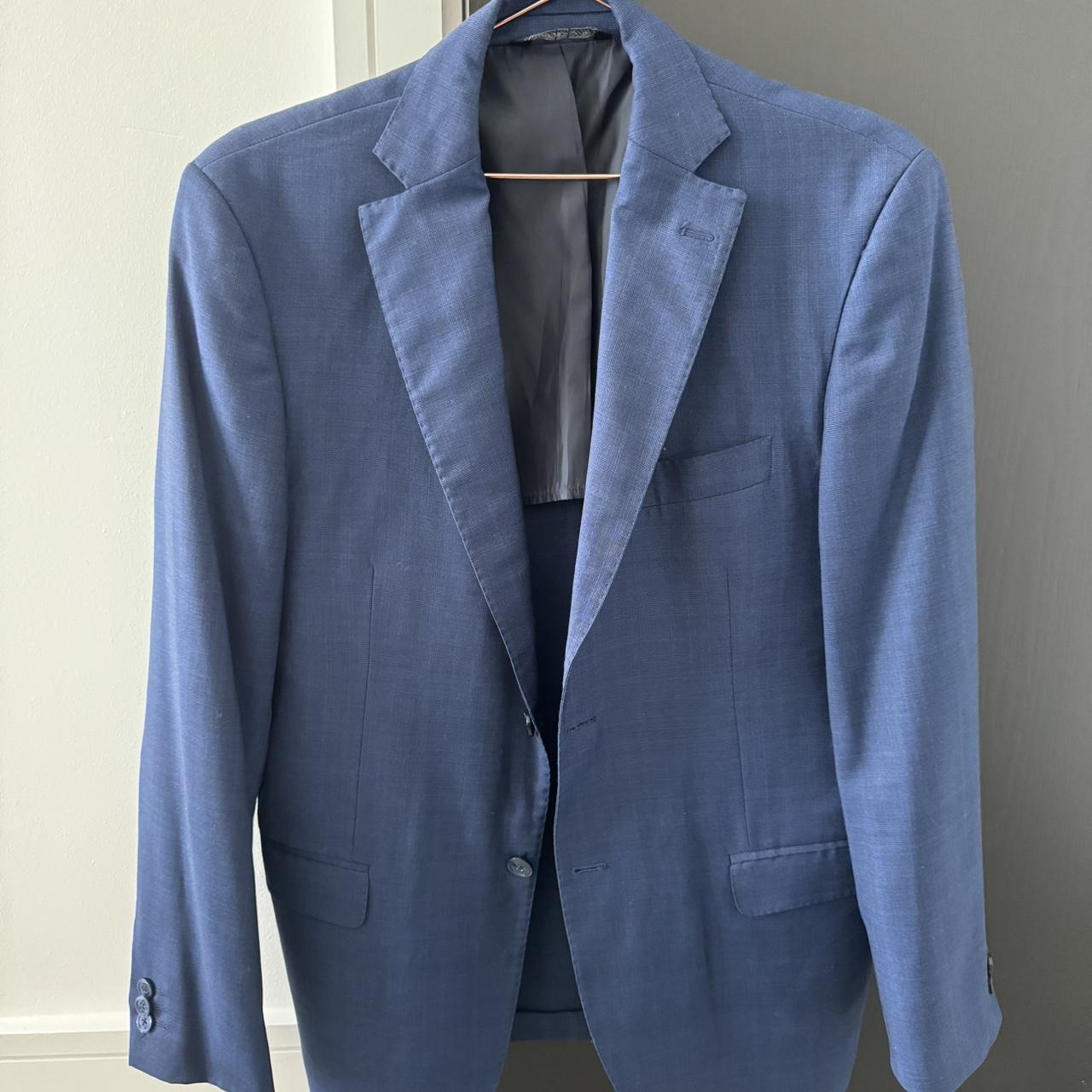 Suits blue Fusaro Napoli ~ size Ita 50, Uk 40,... - Depop