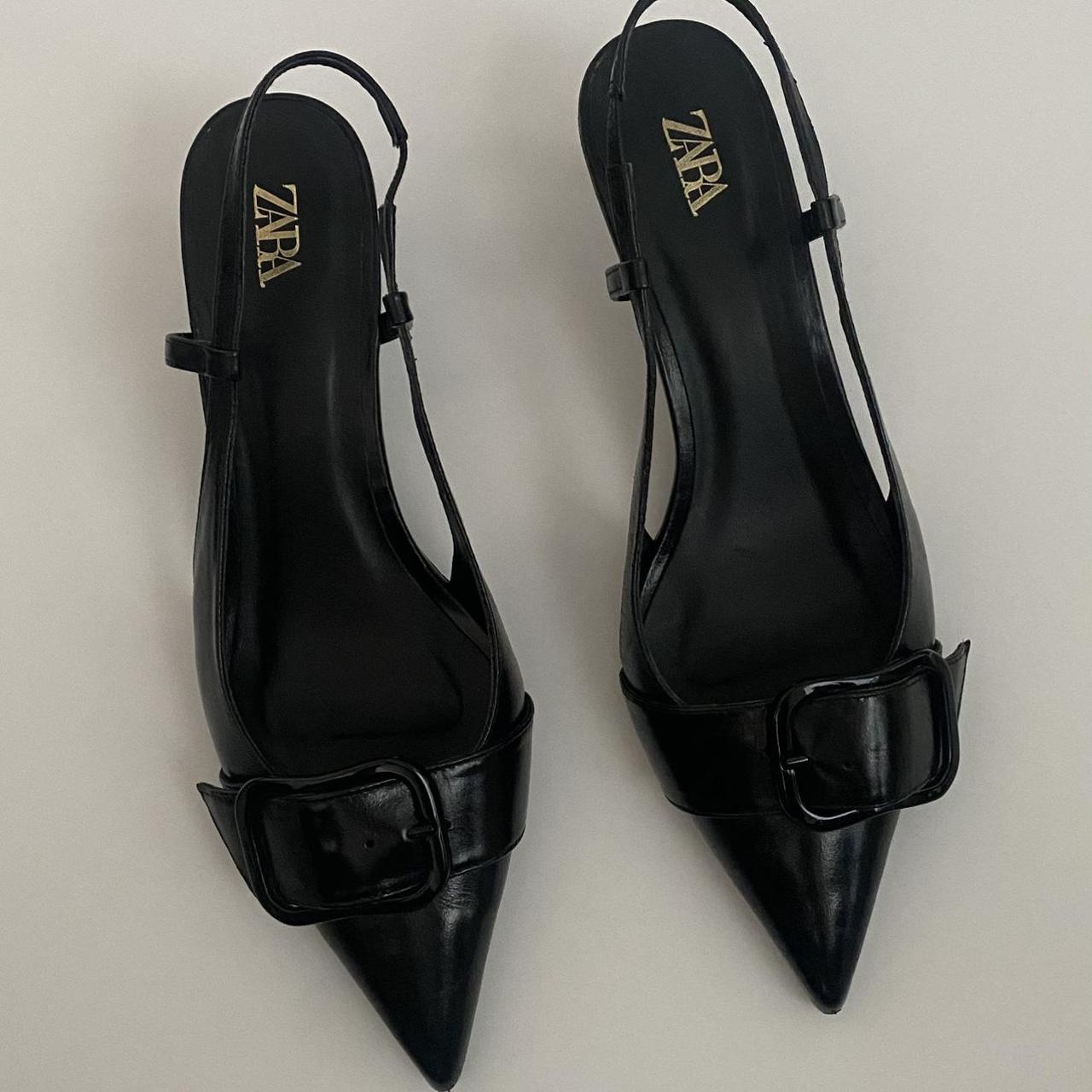 slingback kitten heels zara