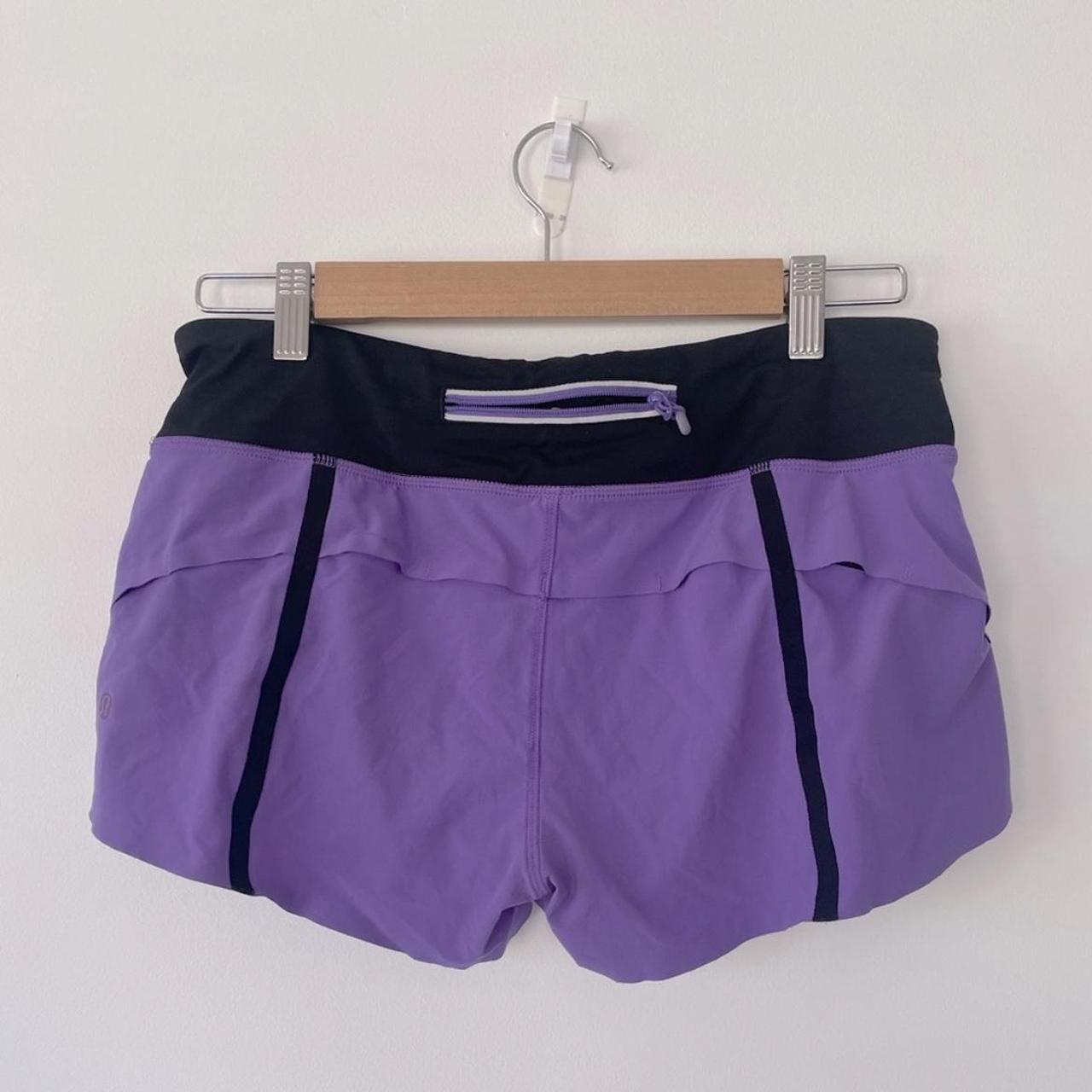 Lululemon Special Edition Run Speed Up Shorts Purple... - Depop