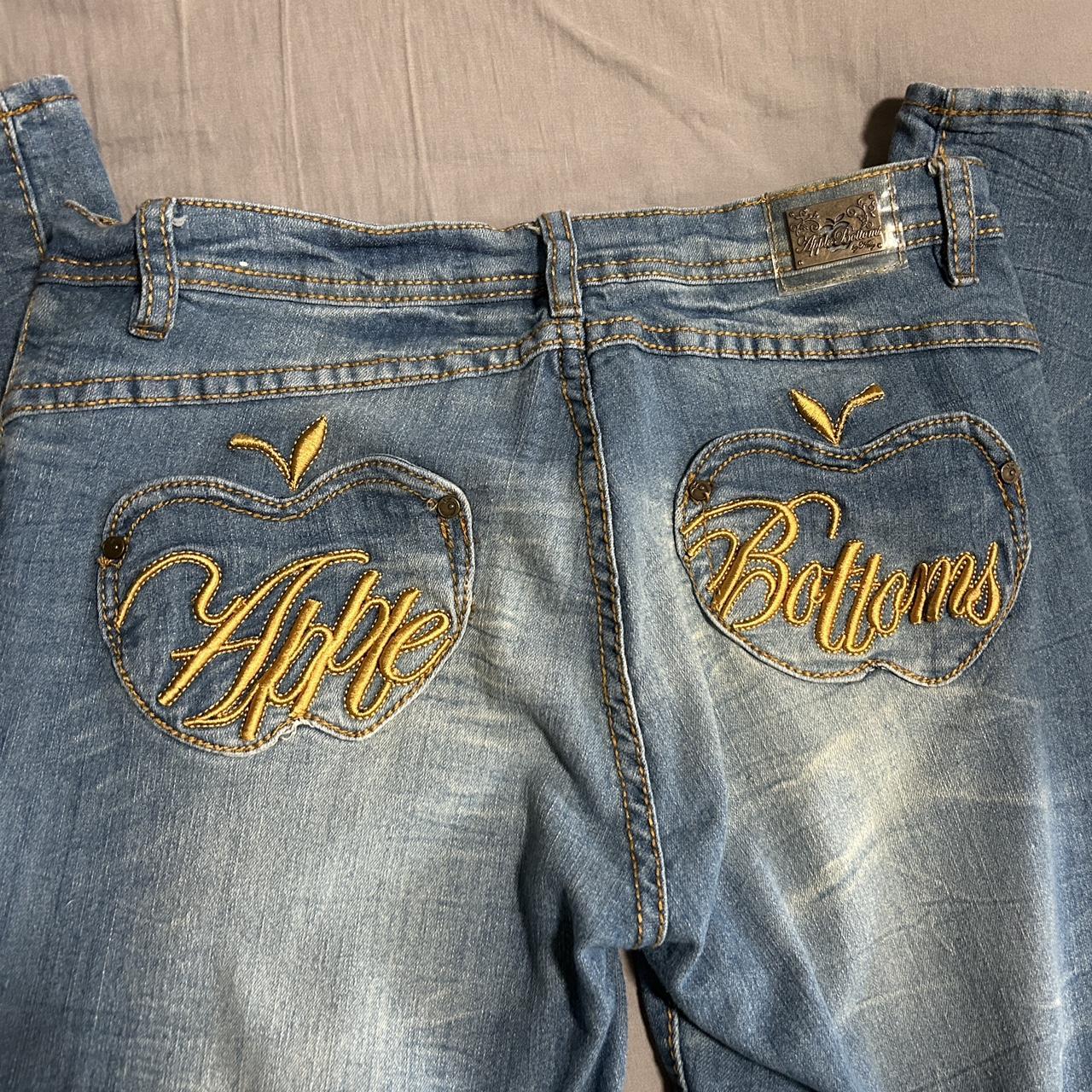 Apple Bottoms Women's Blue and Yellow Jeans (2)