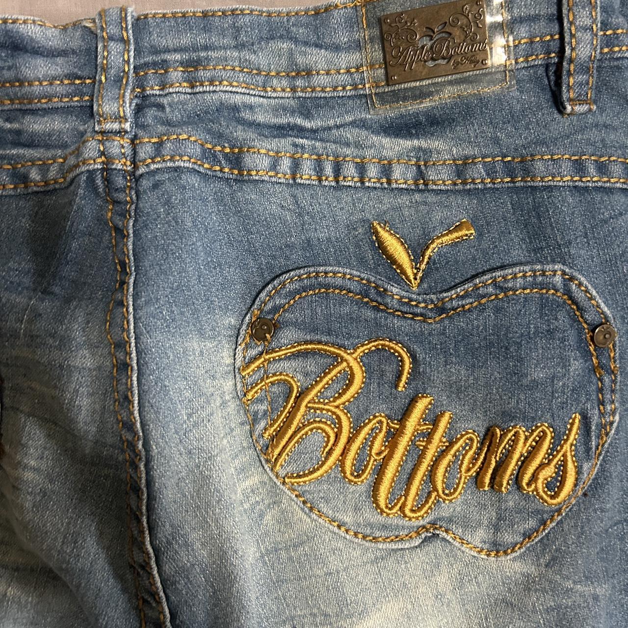 Apple Bottoms Women's Blue and Yellow Jeans (4)