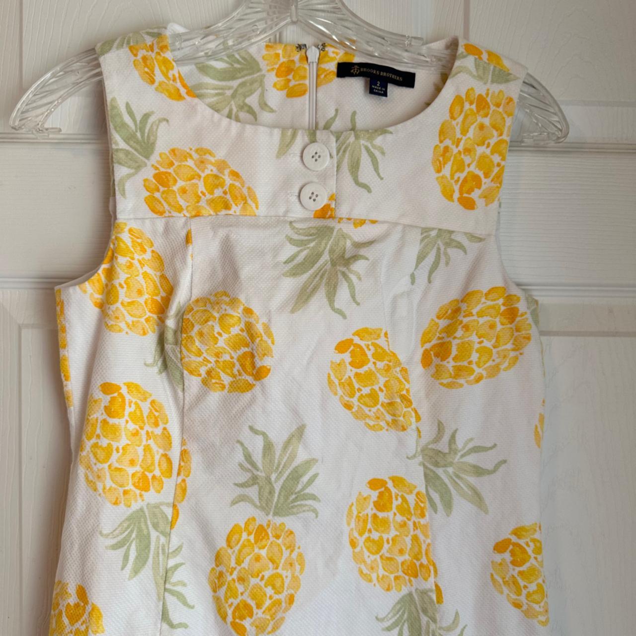 Brookes Brothers pineapple factory dress