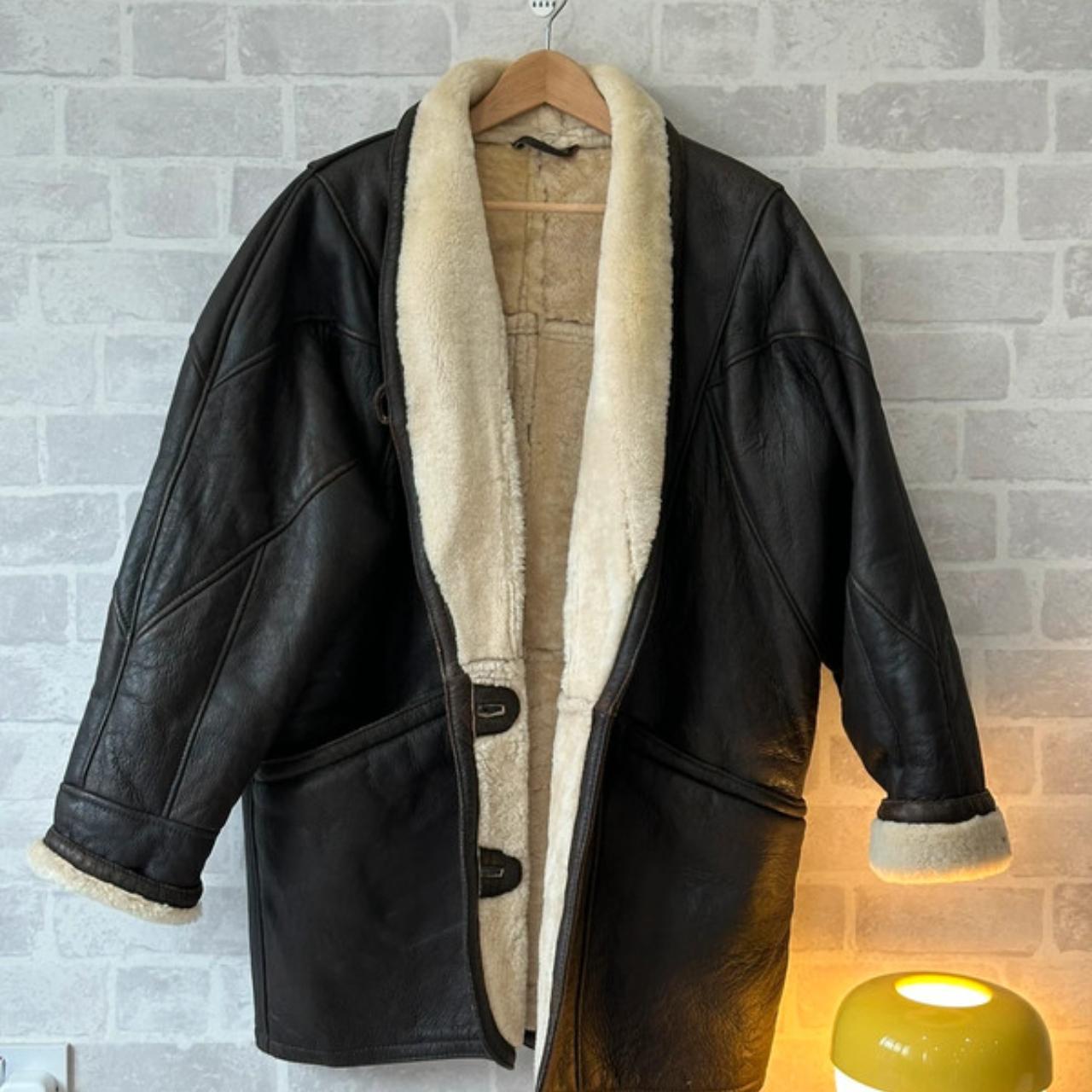 Yorn leather overcoat, Yorn Paris vintage,