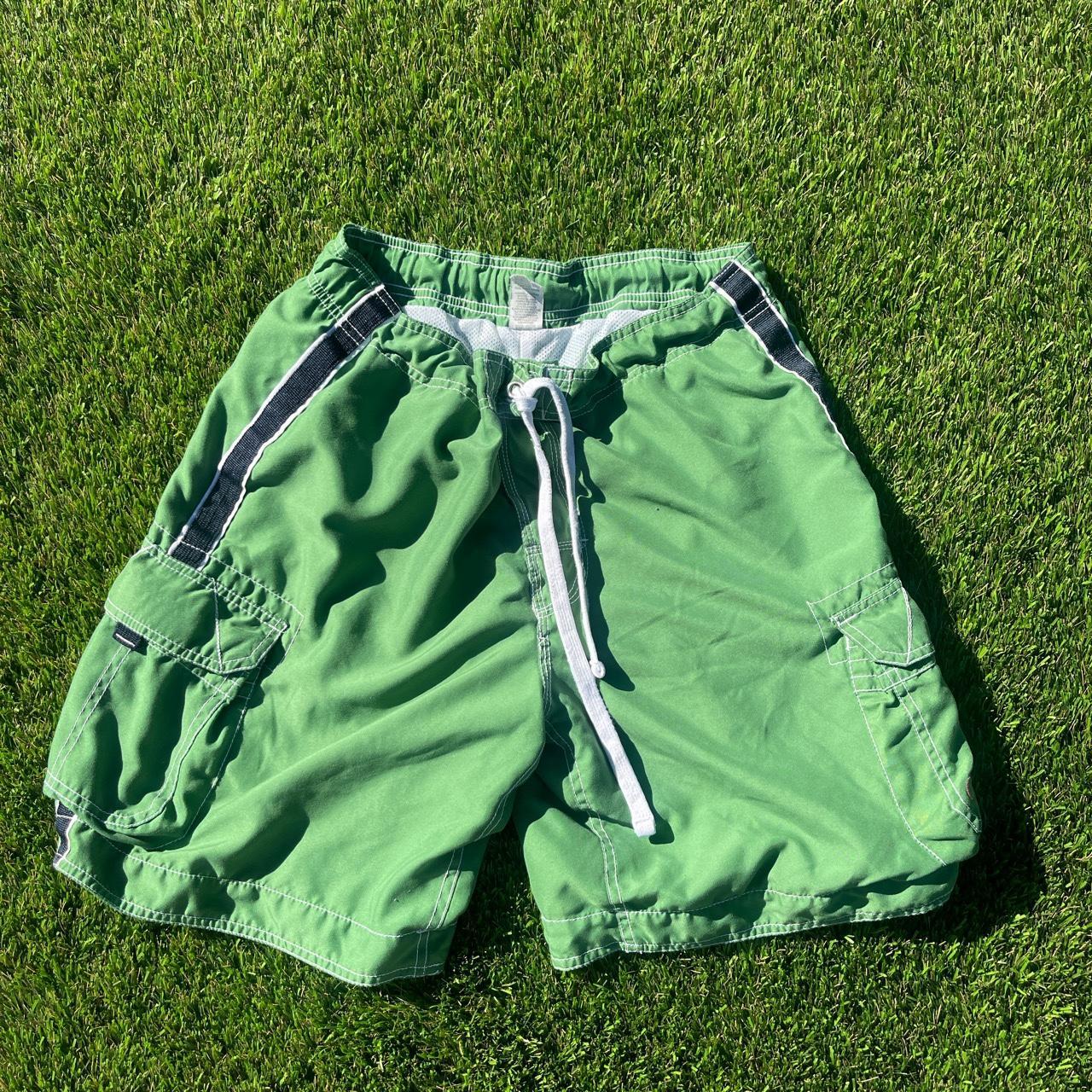 Lime green 34/30 swim trunks - Depop