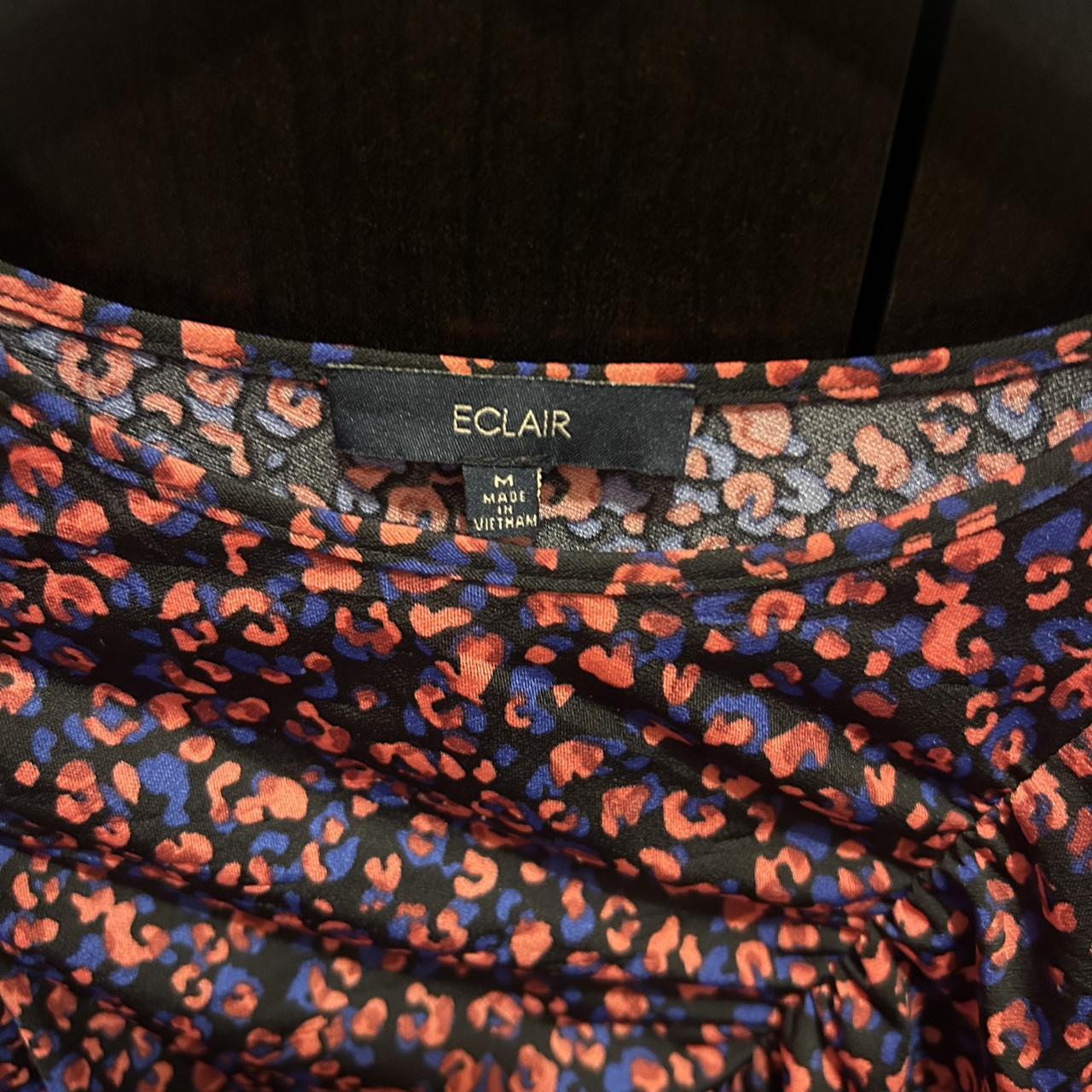 Women's Blouse - Multi/Red - M – Eclair pattern l… - image 2