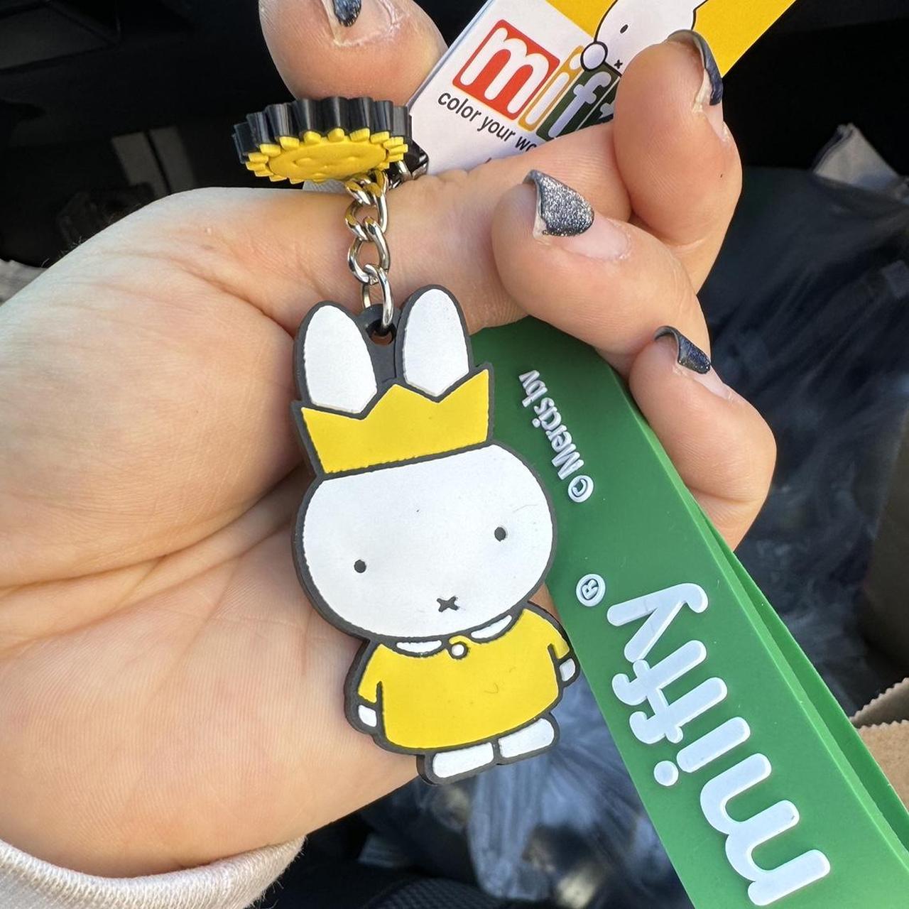 Squishy Miffy keychain (brand new) - Depop