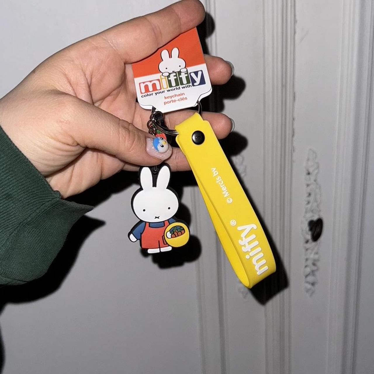 Squishy Miffy keychain (brand new) - Depop