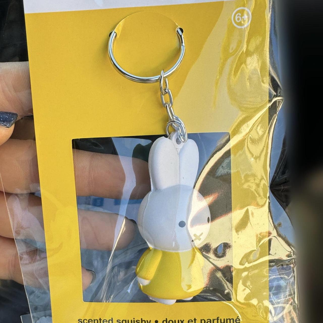 Squishy Miffy keychain (brand new) - Depop