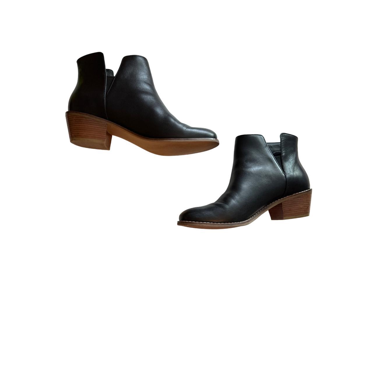 Cole Haan Abbot Cutout Ankle Booties Black Leather