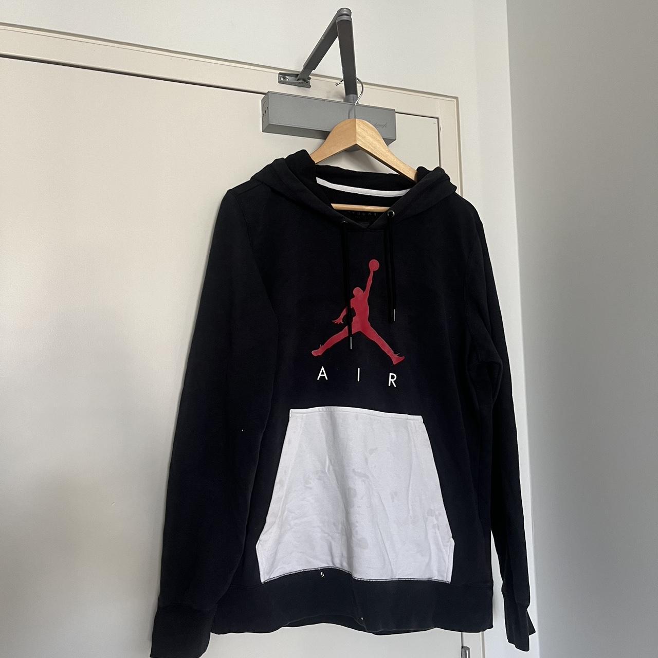 red white and black jordan hoodie